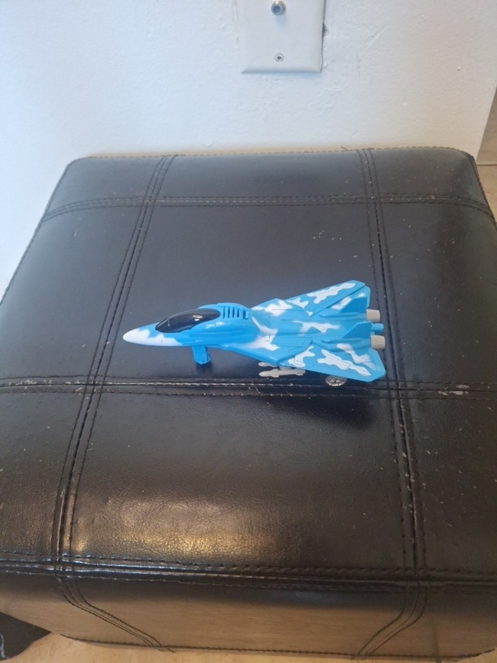 Blue Camouflage Jet Toy for Kids by